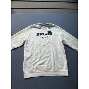 Nike Spurs Sweatshirt Men's Sz L White Brand New